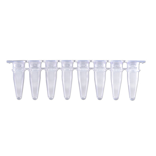 0.2mL 8-Strip QPCR Strip Tubes w/ Separate Optical Cap Strip