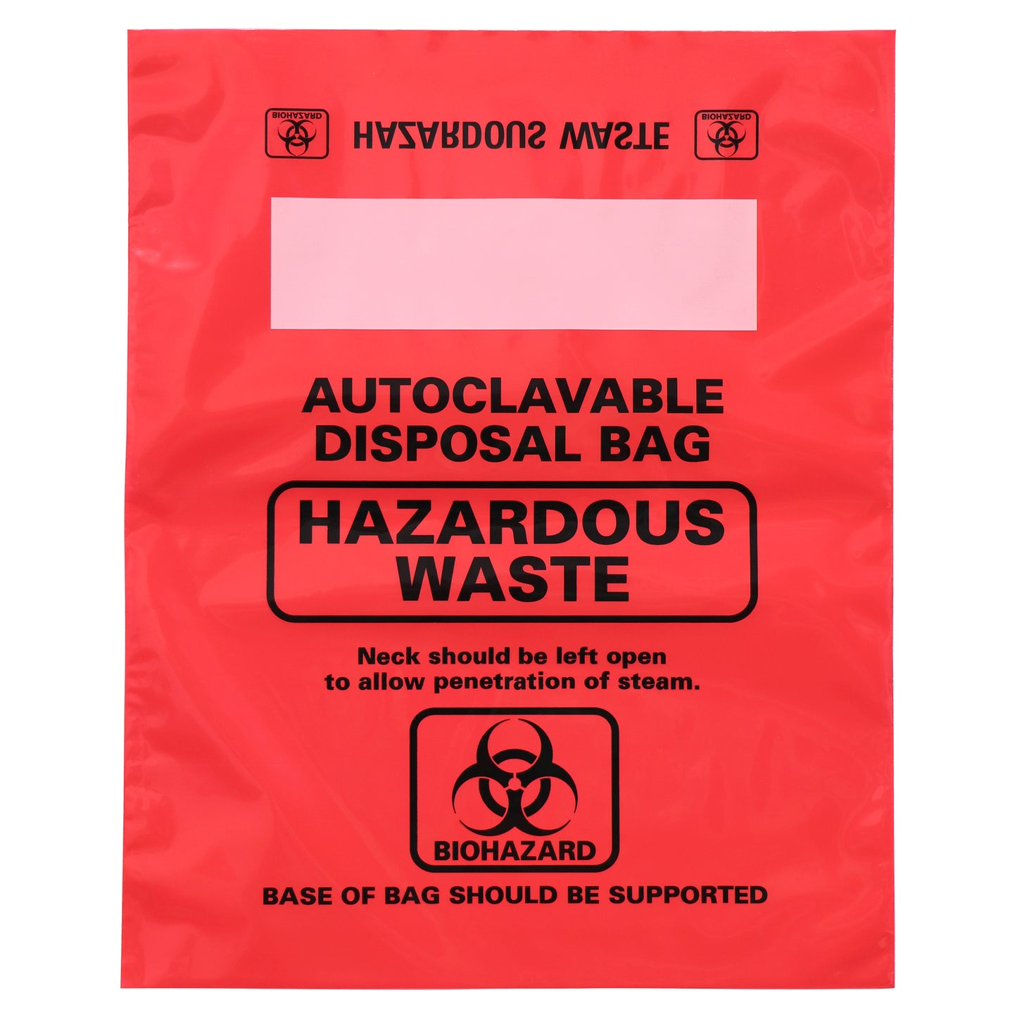 8.5x11" Red Biohazard Bag 100/box